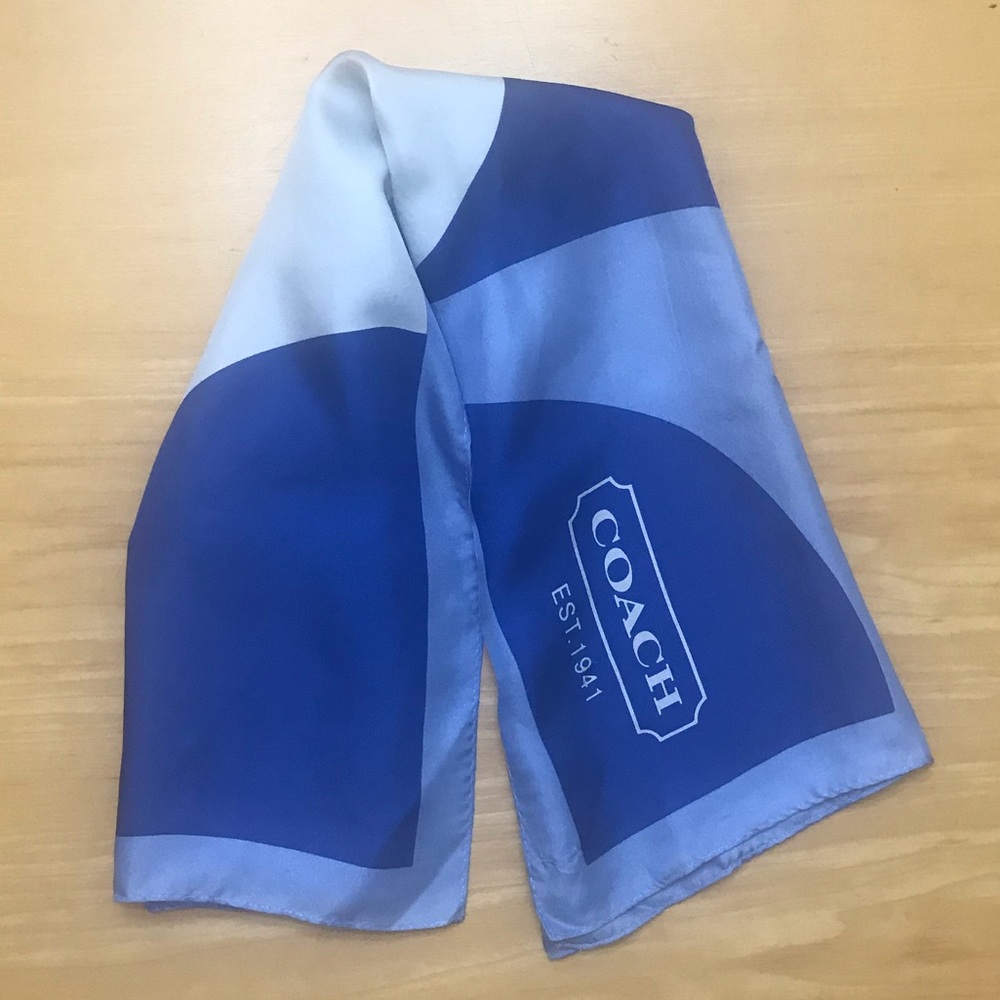 COACH Geometric Large Silk Scarf